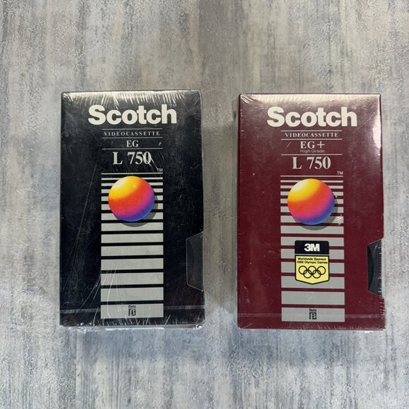 4 Blank BETA Tape Videocassette Scotch EG EG+ L750 New Sealed - Picture 4 of 8